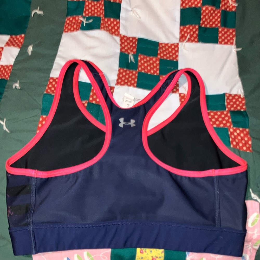 Under Armour Blue and Pink Sports Bra Intimates - Picture 3 of 3